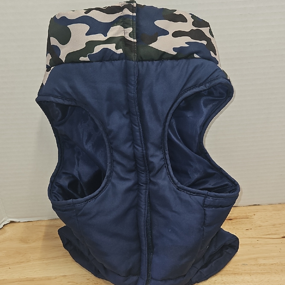 Camouflage and Navy Dog Vest